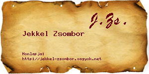 Jekkel Zsombor névjegykártya